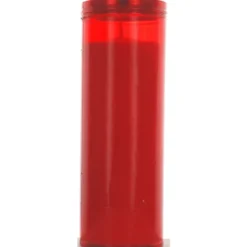 LUMINO VOTIVO "S.PIETRO" T80 ROSSO MAX LUMINI
