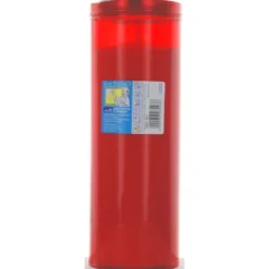 LUMINO VOTIVO "S.PIETRO" T80 ROSSO MAX LUMINI