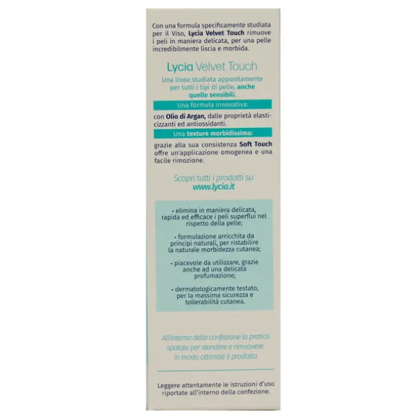 LYCIA CREMA DEPILATORIA VISO CON OLIO DI ARGAN 50 ML.