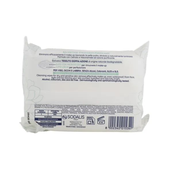 LYCIA SALVIETTE ECO TESSUTO STRUCCANTI PELLI GRASSE-IMPURE 20 PZ