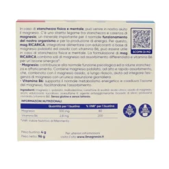 MAG RICARICA STANCHEZZA FISICA e MENTALE 24 BUSTINE AROMA LIMONE INTEGRATORE ALIMENTARE