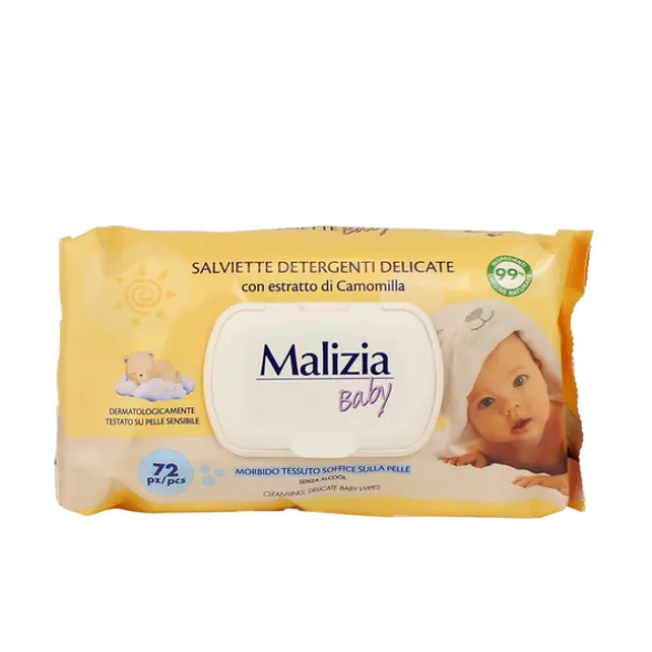 MALIZIA BABY SALVIETTE DETERGENTI DELICATE 72 PEZZI