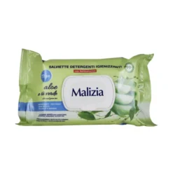 MALIZIA SALVIETTE MULTIUSO RINFRESCANTI ALOE 72 PZ CON ANTIBATTERICO