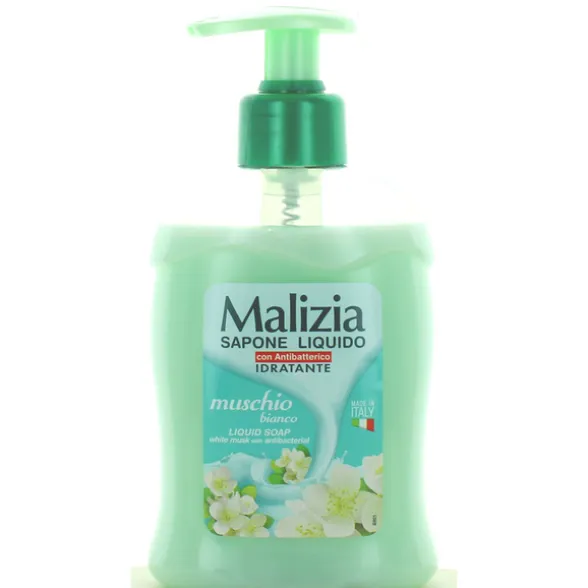 MALIZIA SAPONE LIQUIDO MANI SOAP MUSCHIO BIANCO 300 ML ANTIBATTERICO