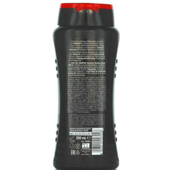 MALIZIA UOMO GEL DOCCIA SHAMPOO MUSK 250 ML