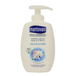 MANTOVANI SAPONE LIQUIDO MANI NEUTRO TALCO E FIORI AZIONE IGIENIZZANTE 300 ML