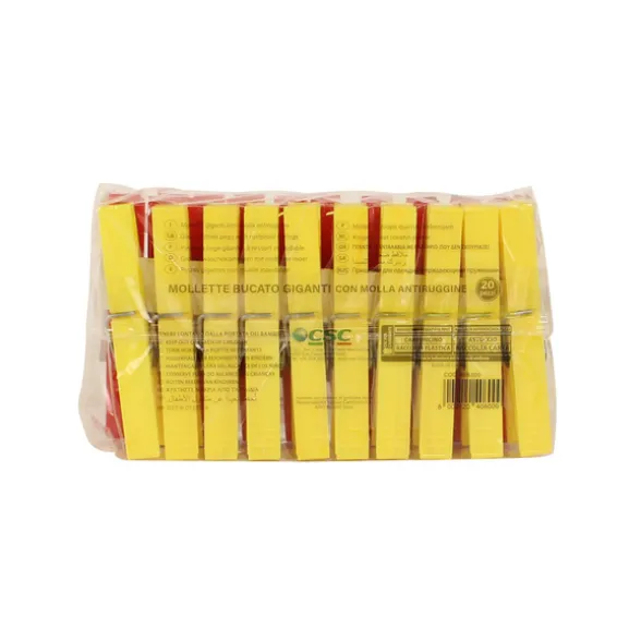 MARISA MOLLETTE BUCATO COLORATE CON MOLLA ANTIRUGGINE 20 PZ