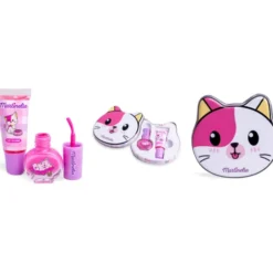 MARTINELIA LULU & DUKY KITTY SET GLAM TIN LATA; LIP GLOSS - NAIL POLISH