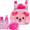 MARTINELIA PUPPIES SHOWER TIME KIT: SHOWER GEL BLUEBERRY 100 ML + BODY MIST STRAWBERRY 100 ML + BATH PUFF + BAG