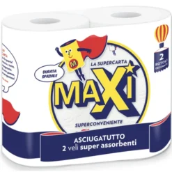 MAXI ASCIUGATUTTO 2 ROTOLI 2 VELI 95 STRAPPI DECORATO