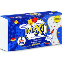 MAXI TOVAGLIOLI DOPPIO VELO PREMIUM 33x33 80 PEZZI