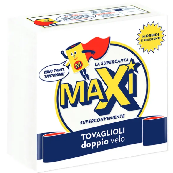 MAXI TOVAGLIOLI 38X38 70 PEZZI 2 VELI