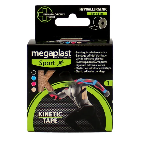 MEGAPLAST NASTRO ADESIVO KINETIC TAPE m5 x 5cm PELLE