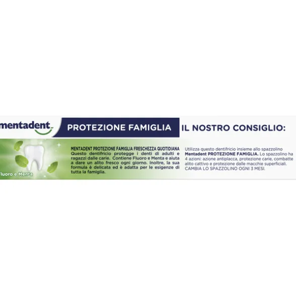 MENTADENT DENTIFRICIO PROTEZIONE FAMIGLIA FRESCHEZZA QUOTIDIANA 75 ML