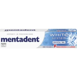 MENTADENT DENTIFRICIO WHITE SYSTEM CRYSTAL GEL 75 ML