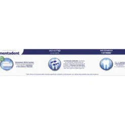 MENTADENT DENTIFRICIO WHITE SYSTEM ORIGINAL 75 ML