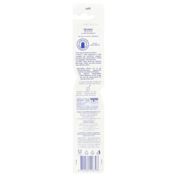 MENTADENT SPAZZOLINO TECNIC SOFT DELICATO + COPRISETOLE