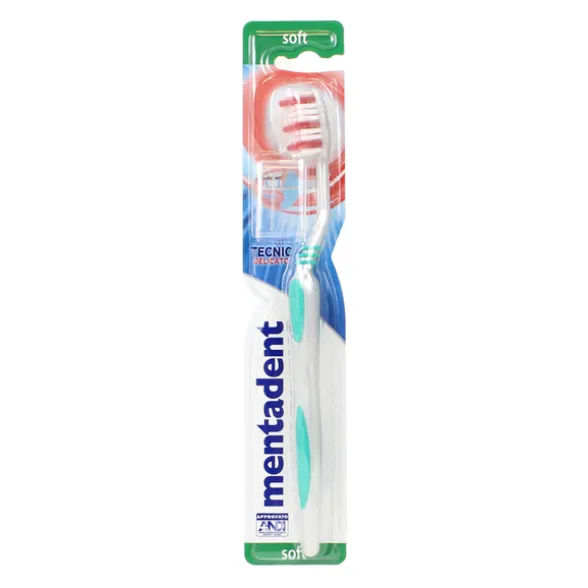 MENTADENT SPAZZOLINO TECNIC SOFT DELICATO + COPRISETOLE