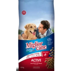 MIGLIOR CANE ACTIVE CROCCHETTE CON MANZO SACCO 10 KG