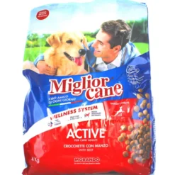 MIGLIOR CANE ACTIVE CROCCHETTE CARNE SACCO 4 KG
