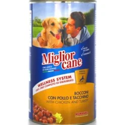 MIGLIOR CANE BOCCONI POLLO-TACCHINO LATTINA 1250 GRAMMI