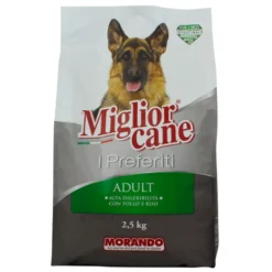 MIGLIOR CANE I PREFERITI ADULT CROCCHETTE POLLOeRISO SACCO 2,5 KG + BS 1 EURO