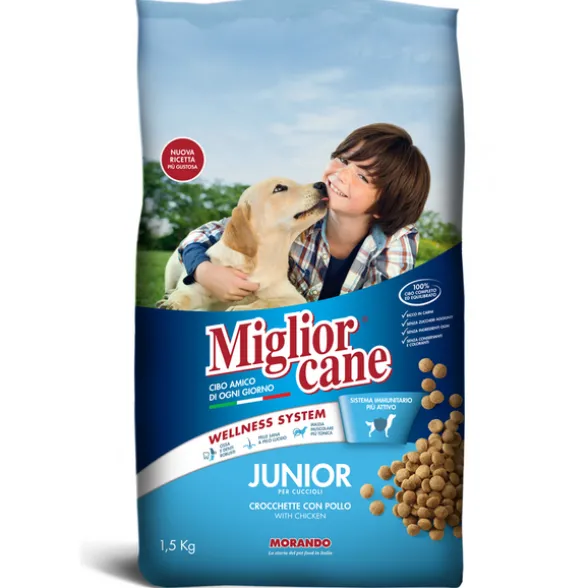 MIGLIOR CANE JUNIOR CROCCHETTE CON POLLO SACCO 1,5 KG