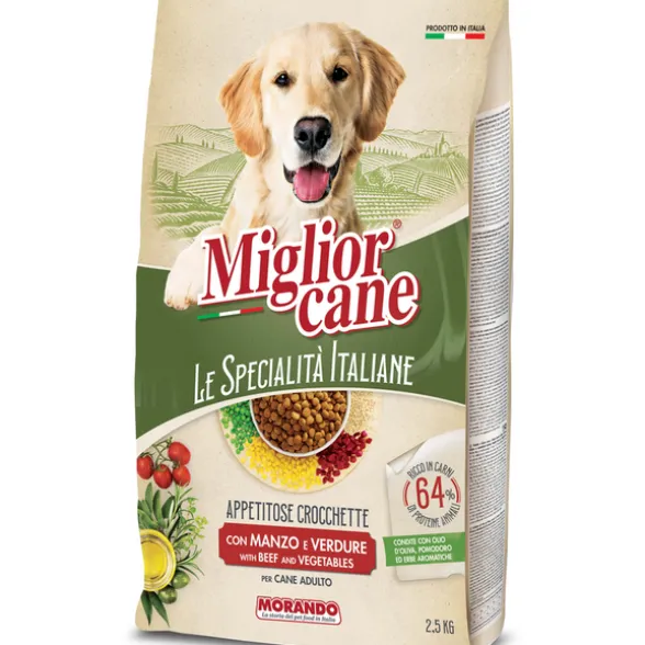 MIGLIOR CANE LE SPECIALITA' ITALIANE CROCCHETTE CON MANZO e VERDURE SACCO 2,5 KG
