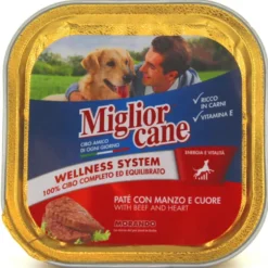 MIGLIOR CANE PATE' MANZOeCUORE VASCHETTA 150 GRAMMI