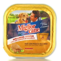 MIGLIOR CANE PATE' POLLOeTACCHINO VASCHETTA 150 GRAMMI