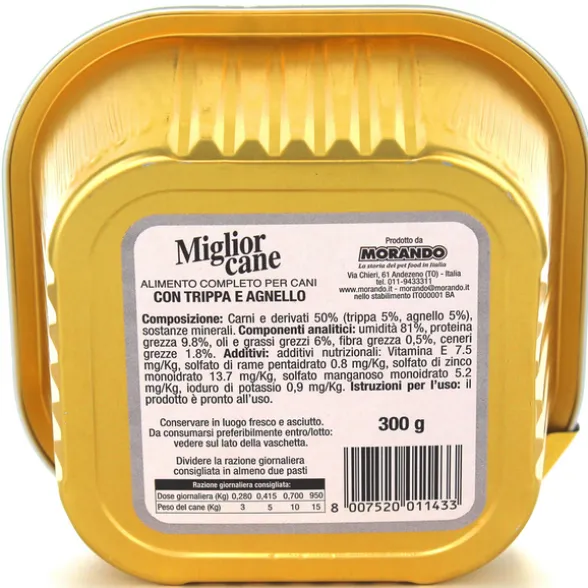MIGLIOR CANE PATE' TRIPPA-AGNELLO VASCHETTA 300 GRAMMI