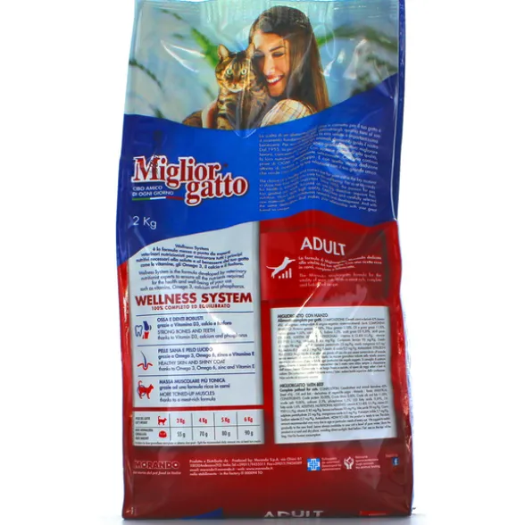 MIGLIOR GATTO ADULT CROCCANTINI MANZO SACCO 2 KG