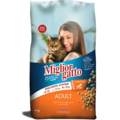 MIGLIOR GATTO ADULT CROCCHETTE CON POLLO SACCO 4 KILOGRAMMI