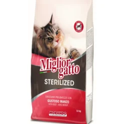 MIGLIOR GATTO STERILIZED CROCCANTINI GUSTO MANZO SACCO 1,5 KG