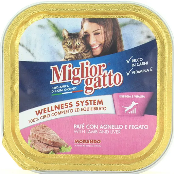 MIGLIOR GATTO VASCHETTA PATE' AGNELLO-FEGATO 100 GR