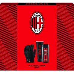 MILAN COFANETTO: SHAMPOO 200 ML + DOCCIASHAMPOO 250 ML + GUANTI SPORTIVI