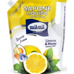 MIL MIL SAPONE LIQUIDO MANI RICARICA BUSTA LIMONE & MENTA 0,9 LITRI