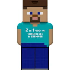 MINECRAFT STEVE 2D 2in1 SHOWER GEL & SHAMPOO 400 ML