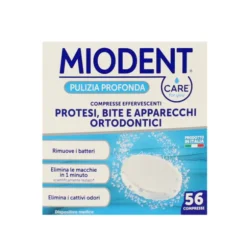 MIODENT 56 COMPRESSE EFFERVESCENTI PER PROTESI DENTALI CARE FOR YOU