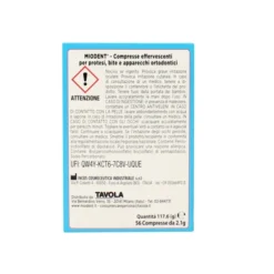 MIODENT 56 COMPRESSE EFFERVESCENTI PER PROTESI DENTALI CARE FOR YOU