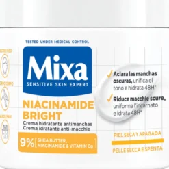MIXA BODY NIACINAMIDE BRIGHT CREMA ANTI MACCHIE PELLE SECCA e SPENTA VASO 400 ML
