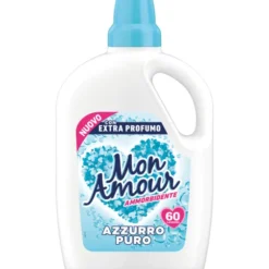 MON AMOUR AMMORBIDENTE CON EXTRA PROFUMO AZZURRO PURO 3 LITRI 60 LAVAGGI