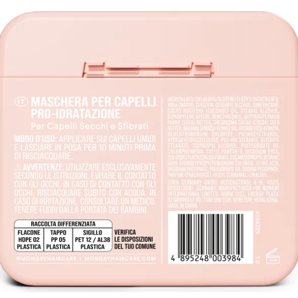 MONDAY MASCHERA CAPELLI PRO-IDRATAZIONE CAPELLI SECCHI E SFIBRATI 250 ML