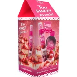 NANI' COLLEZIONE GOURMAND CONFEZIONE ACQUA PROFUMATA 75 ML + BAGNODOCCIA 300 ML CHEESECAKE