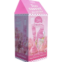NANI' COLLEZIONE GOURMAND CONFEZIONE ACQUA PROFUMATA 75 ML + BAGNODOCCIA 300 ML VANILLA CUPCAKE