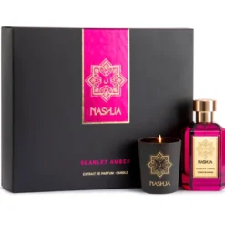 NASHJA SCARLET AMBER COFANETTO EDP 100 ML + CANDELA PROFUMATA