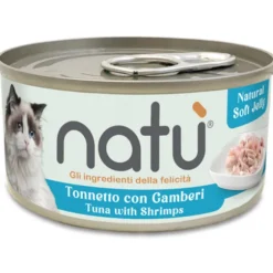 NATU' CAT TONNETTO CON GAMBERI LATTINA 85 GRAMMI