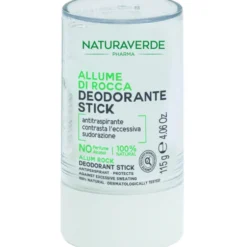 NATURAVERDE ALLUME DI ROCCA DEODORANTE STICK ANTITRASPIRANTE 115 grammi