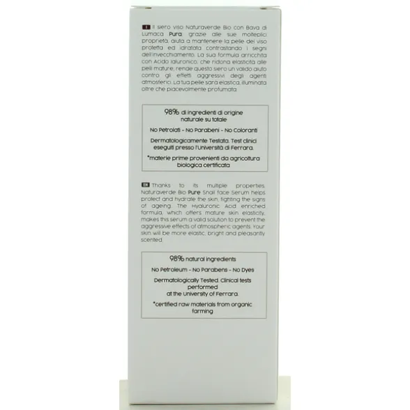 NATURAVERDE BIO BAVA DI LUMACA SIERO VISO RIGENERANTE INTENSIVO 60 ML