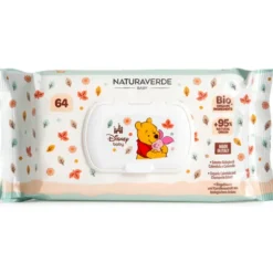 NATURAVERDE BIO DISNEY BABY 64 SALVIETTE CON ESTRATTO DI CALENDULA & CAMOMILLA
